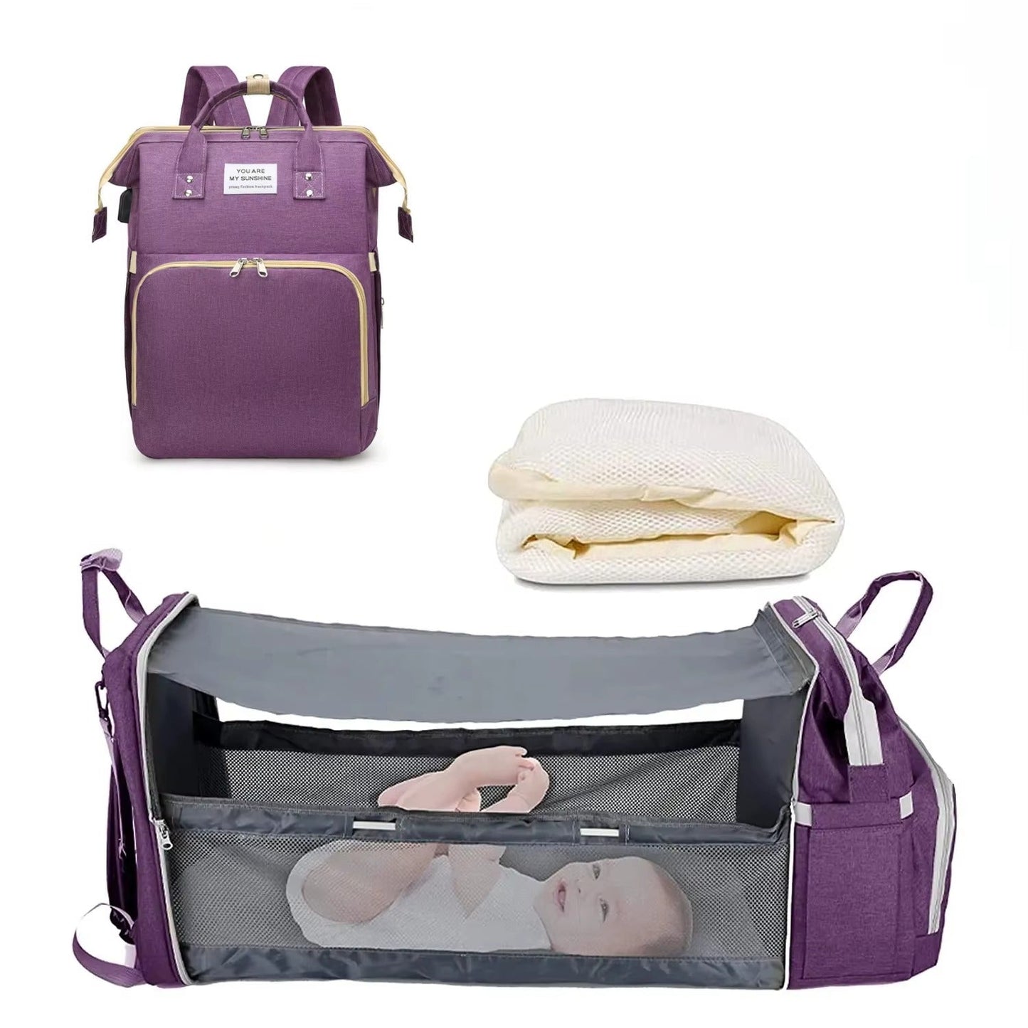 Sac a langer bebe | 3 en 1 multifonctions - pratique et élégant - Doux Bebe Shop