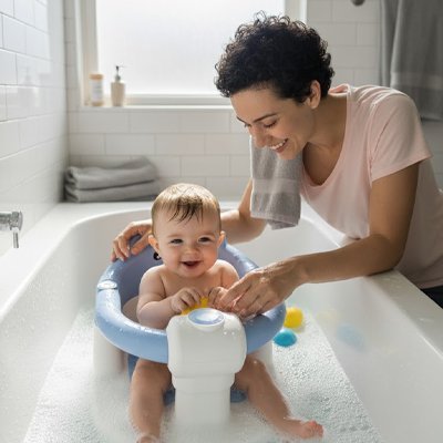 Siège de bain bébé | Ergonomique Antidérapant - Doux Bebe Shop