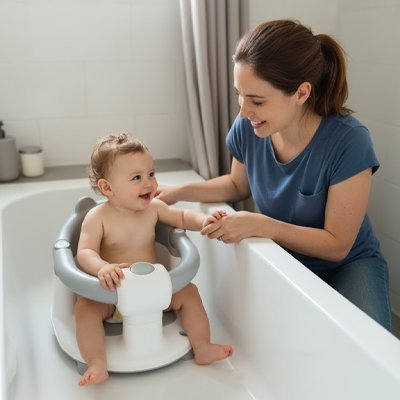 Siège de bain bébé | Ergonomique Antidérapant - Doux Bebe Shop