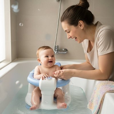 Siège de bain bébé | Ergonomique Antidérapant - Doux Bebe Shop